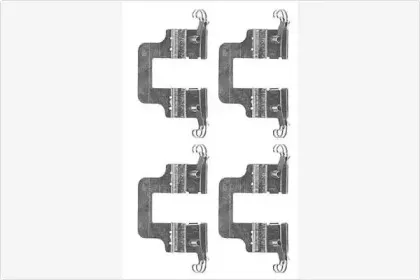 Комплектующие, колодки дискового тормоза MGA купить