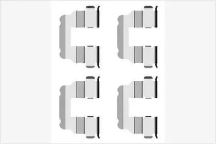 Комплектующие, колодки дискового тормоза MGA купить