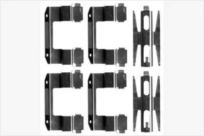 Комплектующие, колодки дискового тормоза MGA купить