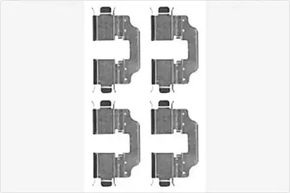 Комплектующие, колодки дискового тормоза MGA купить