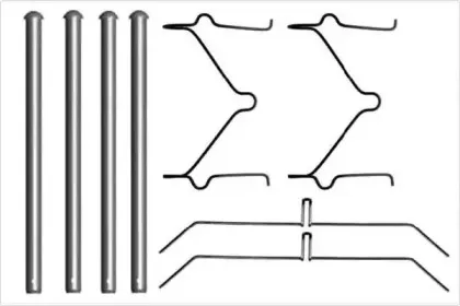 Комплектующие, колодки дискового тормоза MGA купить