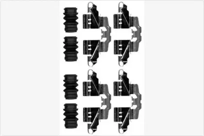 Комплектующие, колодки дискового тормоза MGA купить