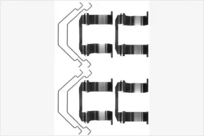 Комплектующие, колодки дискового тормоза MGA купить