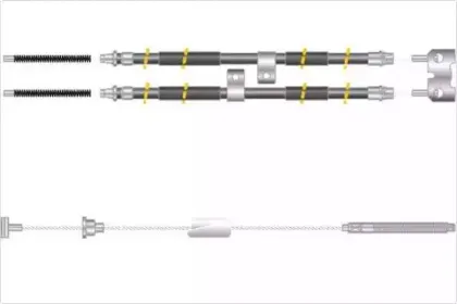 Трос, стояночная тормозная система MGA купить