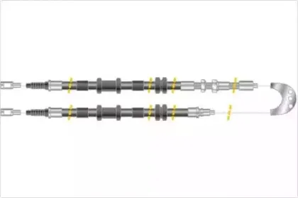 Трос, стояночная тормозная система MGA купить