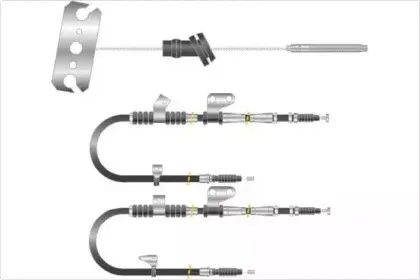 Трос, стояночная тормозная система MGA купить