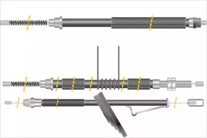 Трос, стояночная тормозная система MGA купить