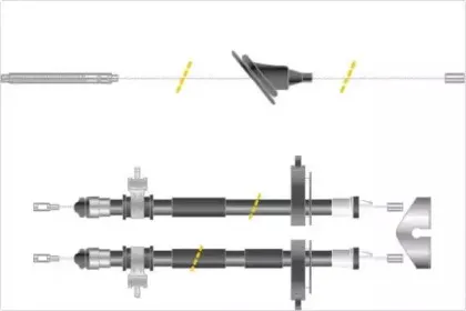 Трос, стояночная тормозная система MGA купить