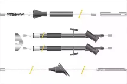 Трос, стояночная тормозная система MGA купить