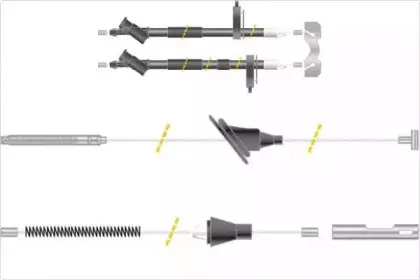 Трос, стояночная тормозная система MGA купить