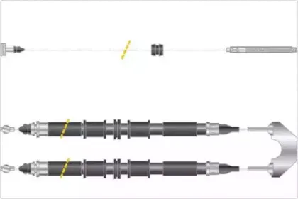 Трос, стояночная тормозная система MGA купить