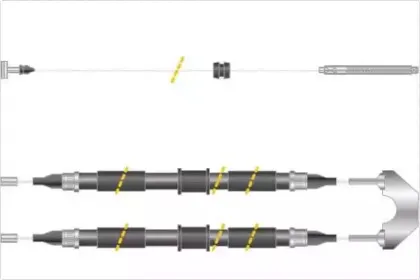 Трос, стояночная тормозная система MGA купить