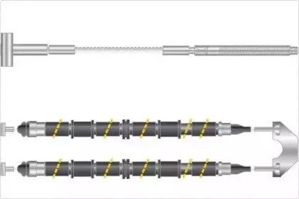 Трос, стояночная тормозная система MGA купить