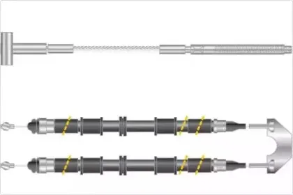 Трос, стояночная тормозная система MGA купить