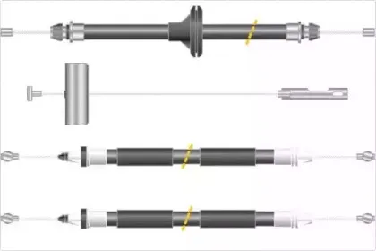 Трос, стояночная тормозная система MGA купить