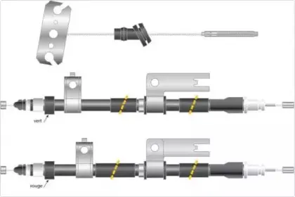 Трос, стояночная тормозная система MGA купить