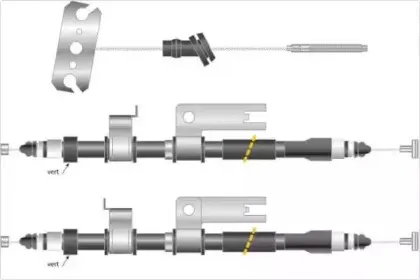 Трос, стояночная тормозная система MGA купить