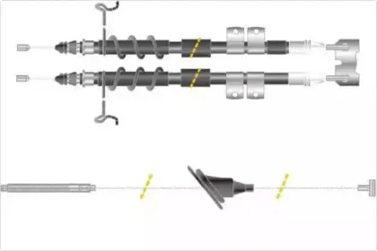 Трос, стояночная тормозная система MGA купить