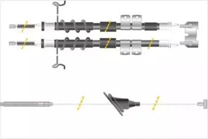 Трос, стояночная тормозная система MGA купить