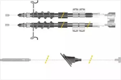 Трос, стояночная тормозная система MGA купить