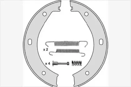 Комплект тормозных колодок, стояночная тормозная система MGA купить