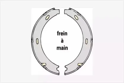 Комплект тормозных колодок, стояночная тормозная система MGA купить