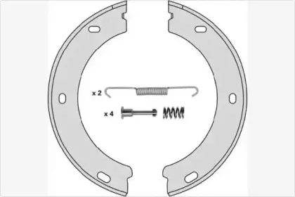 Комплект тормозных колодок, стояночная тормозная система MGA купить