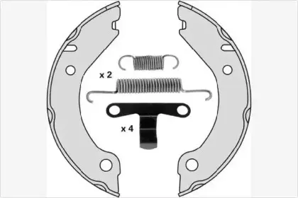 Комплект тормозных колодок, стояночная тормозная система MGA купить