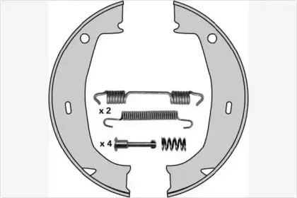 Комплект тормозных колодок, стояночная тормозная система MGA купить