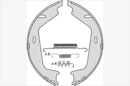 Комплект тормозных колодок, стояночная тормозная система MGA купить