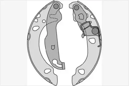 Комплект тормозных колодок MGA купить