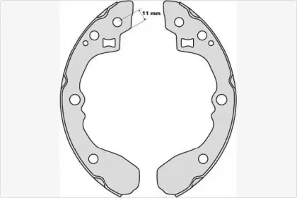 Комплект тормозных колодок MGA купить
