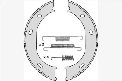 Комплект тормозных колодок, стояночная тормозная система MGA купить