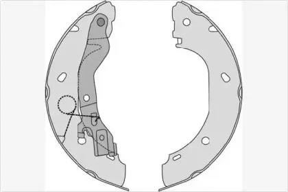 Комплект тормозных колодок MGA купить