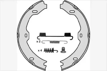 Комплект тормозных колодок, стояночная тормозная система MGA купить