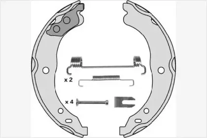 Комплект тормозных колодок, стояночная тормозная система MGA купить