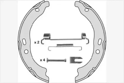 Комплект тормозных колодок, стояночная тормозная система MGA купить