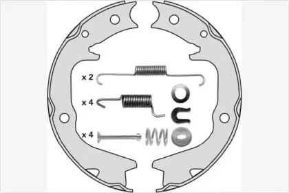 Комплект тормозных колодок, стояночная тормозная система MGA купить