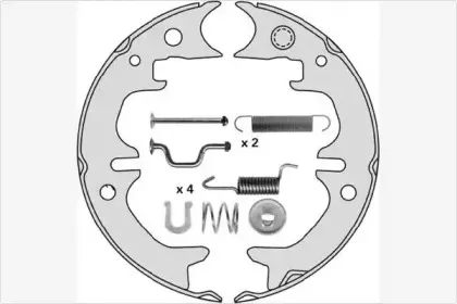 Комплект тормозных колодок, стояночная тормозная система MGA купить