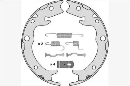 Комплект тормозных колодок, стояночная тормозная система MGA купить