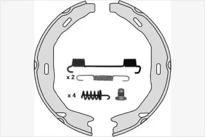 Комплект тормозных колодок, стояночная тормозная система MGA купить
