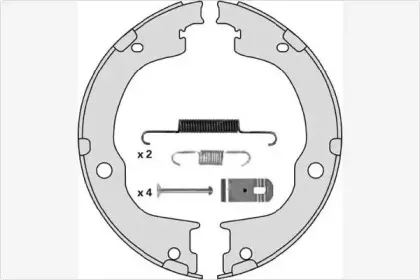 Комплект тормозных колодок, стояночная тормозная система MGA купить