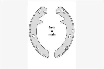 Комплект тормозных колодок, стояночная тормозная система MGA купить