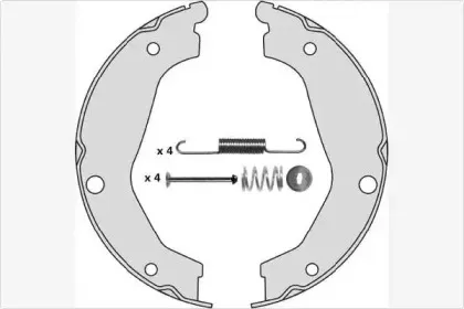 Комплект тормозных колодок, стояночная тормозная система MGA купить