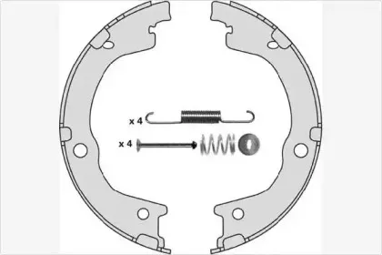 Комплект тормозных колодок, стояночная тормозная система MGA купить