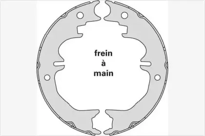 Комплект тормозных колодок, стояночная тормозная система MGA купить