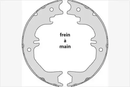 Комплект тормозных колодок, стояночная тормозная система MGA купить