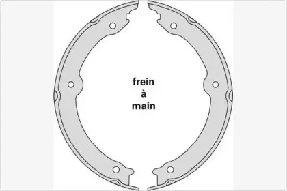 Комплект тормозных колодок, стояночная тормозная система MGA купить