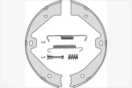 Комплект тормозных колодок, стояночная тормозная система MGA купить
