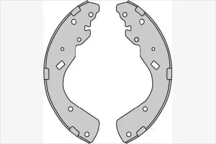Комплект тормозных колодок MGA купить